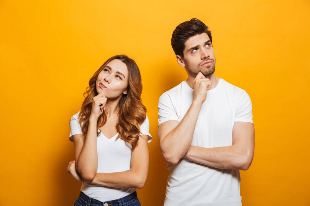 Image,Of,Happy,Young,People,Man,And,Woman,In,Basic